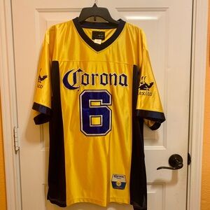 Corona Yellow and Blue Soccer Jersey